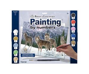 Royal & Langnickel PAL19 Wolves Painting by Numbers Kit