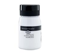 Royal & Langnickel RAA-5121 Essentials Acrylic Paint - 500ml Tub, Titanium White - Professional Grade Pigments for Artists and Crafters