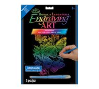 Royal & Langnickel Rainbow Engraving Art A4 Size Butterflies Designed Painting Set