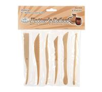 Royal & Langnickel RSET-POT6 6 inch Wooden Sculpting (6 Piece)