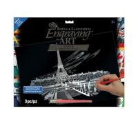 Royal & Langnickel Silver Engraving Art A3 Size Eiffel Tower Designed Painting Set