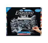 Royal & Langnickel Silver Engraving Art A3 Size Mount Rushmore Designed Painting Set
