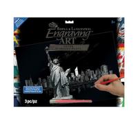 Royal & Langnickel Silver Engraving Art A3 Size Statue of Liberty Designed Painting Set