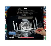 Royal & Langnickel Silver Engraving Art A3 Size Taj Mahal Designed Painting Set