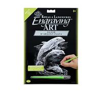 Royal & Langnickel Silver Engraving Art A4 Size Dolphins Designed Painting Set
