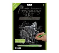 Royal & Langnickel Silver Engraving Art A4 Size Mare and Foal Designed Painting Set