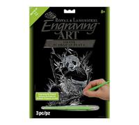 Royal & Langnickel Silver Engraving Art A4 Size Panda Designed Painting Set