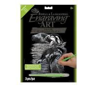 Royal & Langnickel Silver Engraving Art A4 Size Penguins Designed Painting Set