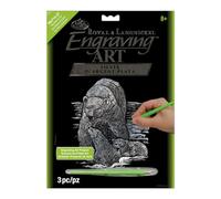 Royal & Langnickel Silver Engraving Art A4 Size Polar Bear and Cubs Designed Painting Set