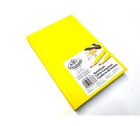 Royal & Langnickel Yellow A5 Sketchbook Cartridge Drawing Paper Artist Sketch Book Pad Casebound 110gsm 220 Pages (14cm x 21.6cm)