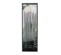 Royal & Langnickel Zen 5 Piece Long Handle Oil & Acrylic Filbert Variety Paint Brush Set