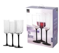 Royal Leerdam Service Of 18 Transparent Glass Goblets Model Neve