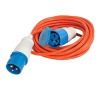 Royal Leisure 25m 16A 2.5mm Caravan Mains Hook-Up Cable, 100% Copper 3-Core, for Motorhome Camping, High-Visibility Orange