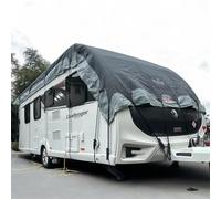 Royal Leisure Caravan Roof Cover 7.0-7.6 m (23-25 ft), 4-Layer Breathable UV Protective, Light and Dark Grey, Water Resistant
