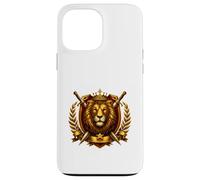 Royal Lion Crowned Power Emblem Case for iPhone 13 Pro Max