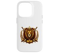 Royal Lion Crowned Power Emblem Case for iPhone 14 Pro