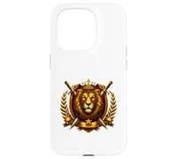 Royal Lion Crowned Power Emblem Case for iPhone 15 Pro