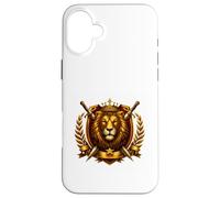 Royal Lion Crowned Power Emblem Case for iPhone 16 Plus