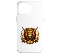 Royal Lion Crowned Power Emblem Case for iPhone 16 Pro Max