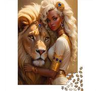 Royal Lion Queen 1000 Pc Thick Cardboard Jigsaw Puzzle Bundle Family Lovers Stress Relief 38x26cm/1000pcs
