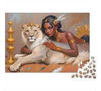 Royal Lion Queen 1000 Pieces Extra-Thick Cardboard DIY Jigsaw Puzzle, Cognitive Development & Rehabilitation Puzzle, Leisure Activity, Premium Quality Puzzle 70x50cm/1000pcs