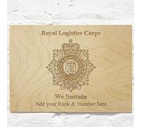 Royal Logistics Corps RLC Personalised Add Name Custom Wooden wall sign Plaques 21x15cm (8.2"x5.9")