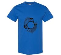 (Royal, M) Pisces Fish Zodiac Sign Horoscope Fortune Symbol Men T Shirt Tee Top