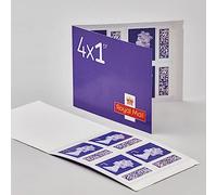 Royal Mail 4 x 1st Class Standard BARCODED Postage Stamp Book