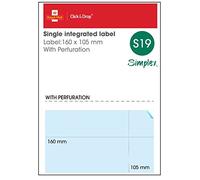 Royal Mail Click and Drop Pack of 500 Labels- A4 Integrated Labels Style S19 (90 GSM)