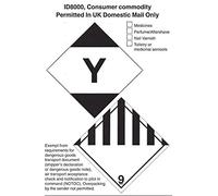 Royal Mail Dangerous X1 Roll 500 - ID8000 Consumer Commodity Label 500 Labels Per Roll