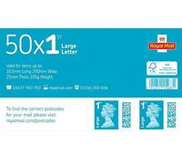 Royal Mail Postage Stamps 1st Class Large Letter UK Self Adhesive Pack of 50