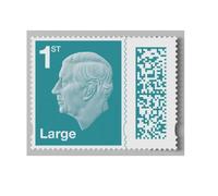 Royal Mail Ltd 8 x 1st Class Large Letter BARCODED Self Adhesive Postage Stamps