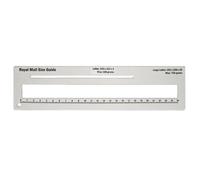 Royal Mail PPI Letter Size Guide Ruler Post Office Postal Price Postage in White