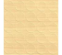 Royal Maple 14mm Self-Adhesive Furniture Screw Hole Cover Caps 25 Pcs, Acrylic, Durable, Thin, Perfect for Shelves, Camlock, Confirmates, Egger Compatible