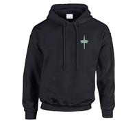 Royal Marine Commando Premium Embroidered Hoodie (Black, XXL)