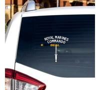 Royal Marine Commando RM Corps BAF British Army Sticker Decal Vinyl - 2 Pack White 12.7cm - for Car Boat Laptop Cup No Background Die-Cut