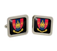 Royal Marines Band Service Square Cufflinks in Box