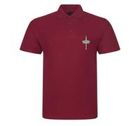 Royal Marines Commando Dagger Mens Polo Shirt British Army Military (UK, Alpha, XXL, Regular, Regular, Maroon)