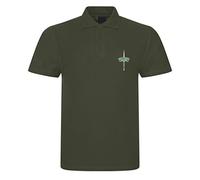 Royal Marines Commando Dagger Mens Polo Shirt British Army Military (UK, Alpha, XXL, Regular, Regular, Military Green)
