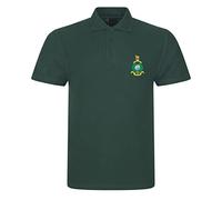 Royal Marines Commando Insignia Mens Polo Shirt British Army Military (UK, Alpha, 4XL, Regular, Regular, Green)