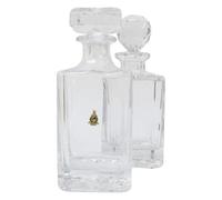 Royal Marines Cut Out Cut Crystal Glass Decanter & Golf Ball Style Stopper ME56