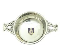 Royal Marines Shield Pewter Quaich Bowl Scottish Quaich ME21