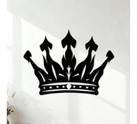 Royal Mastery Crown Logo in Monarchs Insignia Crown icon Engraving Decals 36x49.7cm It Won't Fall Off Black