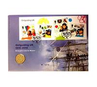 Royal Mint 2010 Girl Guides 50p coin cover Miniature sheet + Stamps