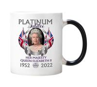 Royal Mug - Elegant Ceramic Cup, Jubilee Souvenir Design, Elizabeth Porcelain Keepsake | Vintage Mug, Perfect for Home Office Decorative Tea Lovers Collectors