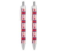 Royal National Lifeboat Institution Retractable Ballpoint Pen 0.5mm Fine Point Black Ink Pens Office Supplies for Teacher Nurse