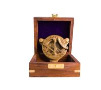 Royal Nautical Antique Finish, Vintage Style Brass Compass, Sundial Hiking, Camping, Traveler Handmade Brass Sundial Compass Collectible Vintage Gift
