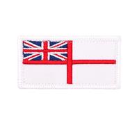 Royal Navy Ensign Badge, Embroidered Union Jack and Red Cross, Twill with Hook Fastening, Geniune Issue