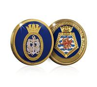 Royal Navy Fleet Auxiliary Memorabilia Gift Gold Spoof Coin Medal - Cardigan Bay