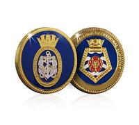 Royal Navy Fleet Auxiliary Memorabilia Gift Gold Spoof Coin Medal - Fort Rosalie